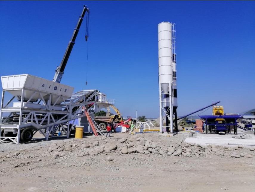 Mobile Concrete Batching Plant