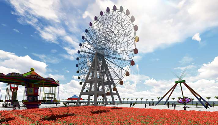 ferris wheel ride for amusement park 