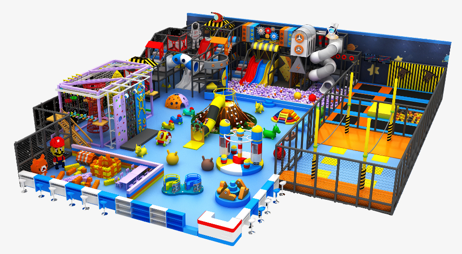 Space theme indoor playground in the Philippines